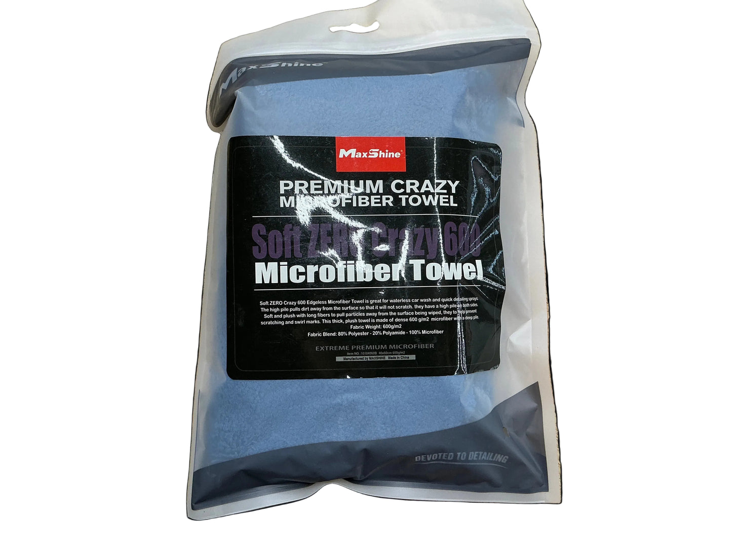 Wax Removal Microfiber Towel [Pack of 1] Maxshine 600GSM 16"x24" Edgeless