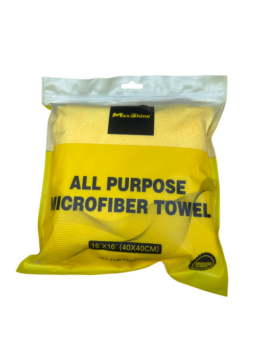 Maxshine 380GSM 16"x16" Edgeless Polish Microfiber Towel [Pack of 5]