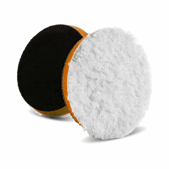 Lake Country HDO Microfiber Light Cutting One-Step Pad (OSP) - 5", White/Orange